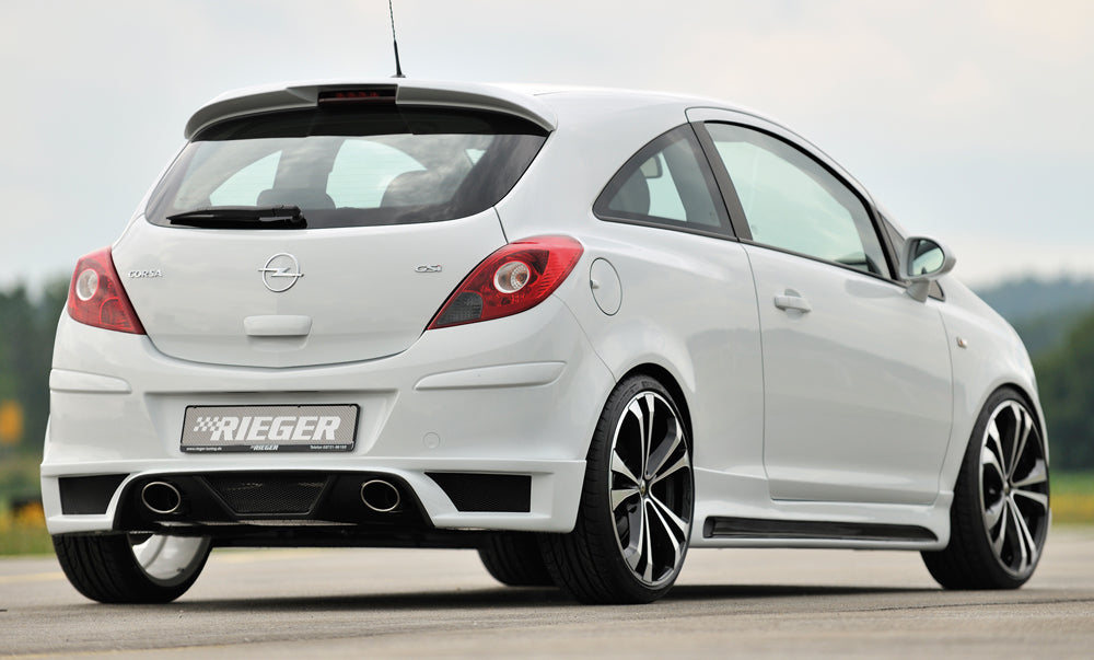 Opel Corsa D Dachkantenspoiler Opel Corsa D für 3. Bremsleuchte, nur 5-türer PUR, 
inkl. Montagezubehör