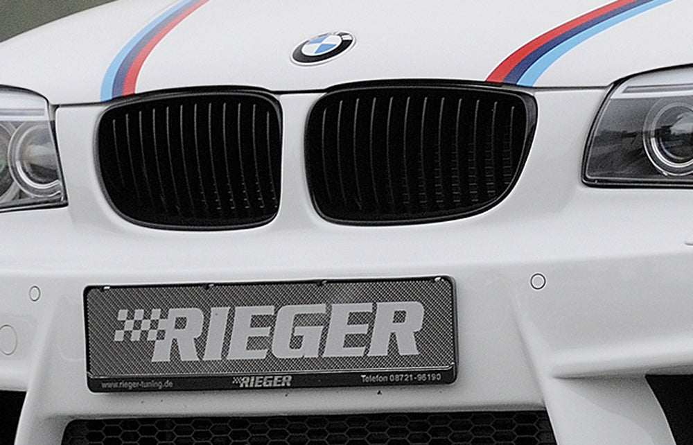 BMW 1er E81  (187/1K2/1K4) Facelift BMW-Niere rechts, Glanzschwarz für Spoilerstoßstange 35030/31/32/33/41/43 rechts, für Spoilerstoßstange