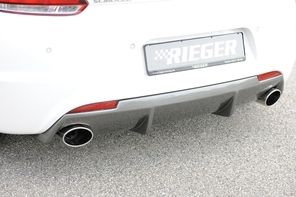 VW Scirocco 3 (13) Bull-X Auspuffanlage li/re VW Scirocco(13) 2.0 TSI Art-Nr. HGAGAVAG02  mit   HGERO12694 links, rechts, 1x126x94mm, seitlich abgeschrägt, für RIEGER-Heckeinsatz, Edelstahl, für Fzg. mit R-Line Exterieur, 
inkl. Montagezubehör, Gutachten
