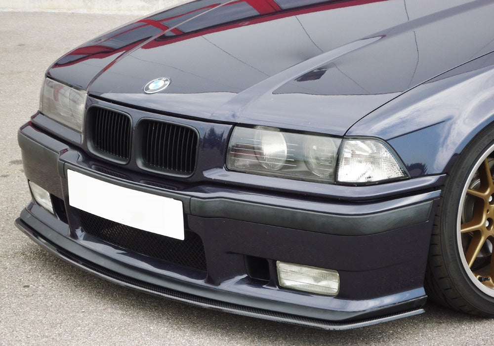 BMW 3er E36 Carbon Spoilerschwert für BMW E36 nur für orig. M-Paket Frontschürze für orig. Frontschürze, Carbon, für Fzg. mit M-Technik, 
inkl. Montagezubehör, Gutachten