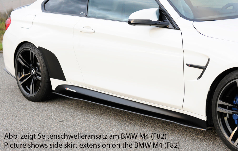 BMW 3er F80 M3 (M3) Carbon Seitenschwelleransatz, rechts BMW M3 F80, für orig. Seitenschweller rechts, für orig. Seitenschweller, Carbon, 
inkl. Montagezubehör, Gutachten