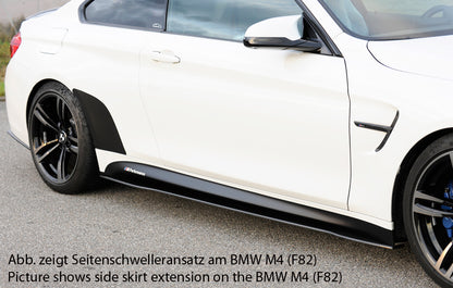 BMW 3er F80 M3 (M3) Carbon Seitenschwelleransatz, rechts BMW M3 F80, für orig. Seitenschweller rechts, für orig. Seitenschweller, Carbon, 
inkl. Montagezubehör, Gutachten