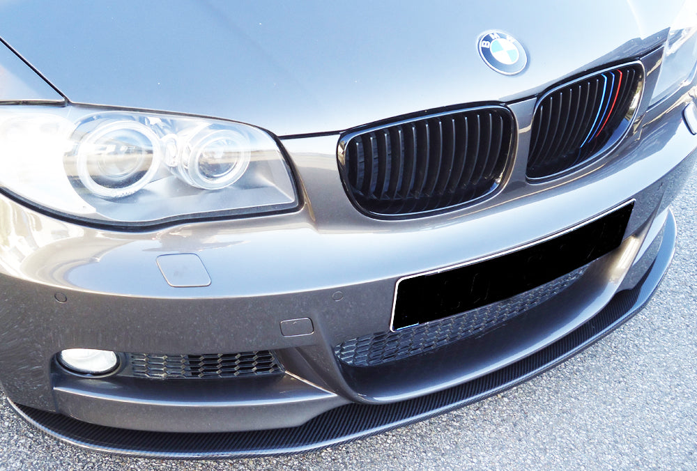 BMW 1er E82, E88  (182 / 1C) Carbon Spoilerschwert für BMW 1er, E82/88 nur für orig. M-Paket Frontschürze Carbon, für Fzg. mit M-Technik, 
inkl. Montagezubehör, Gutachten