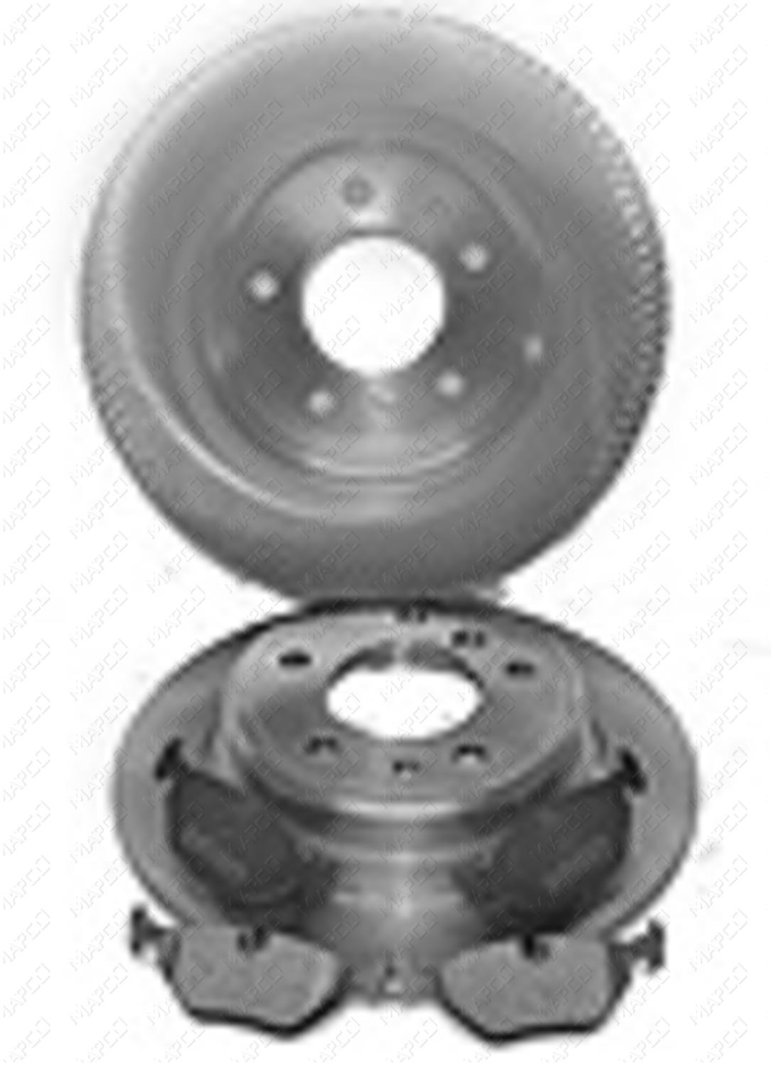 MAPCO Bremsensatz, Scheibenbremse Hinterachse  Satz  47886