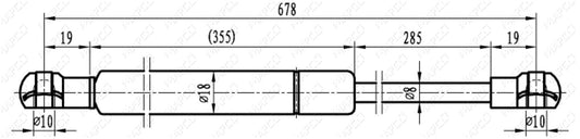 MAPCO Gasfeder, Koffer-/Laderaum 91615
