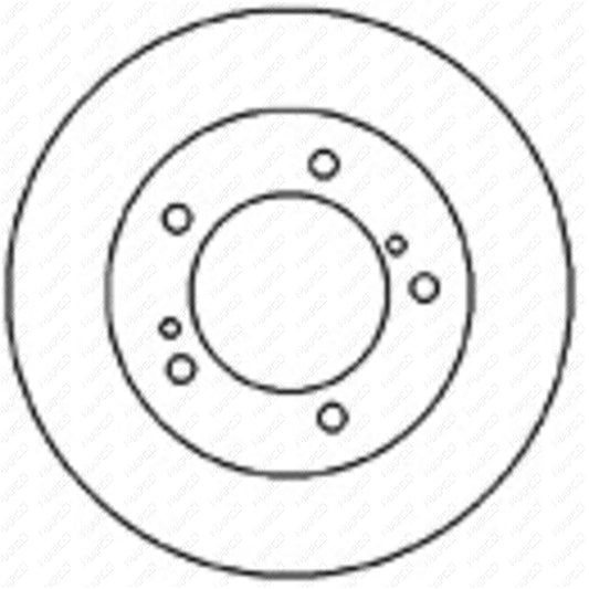 MAPCO Bremsscheibe Vorderachse  25592