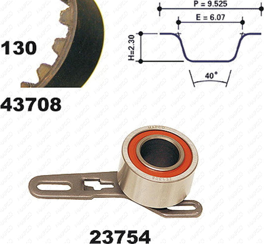 MAPCO Zahnriemensatz 23708