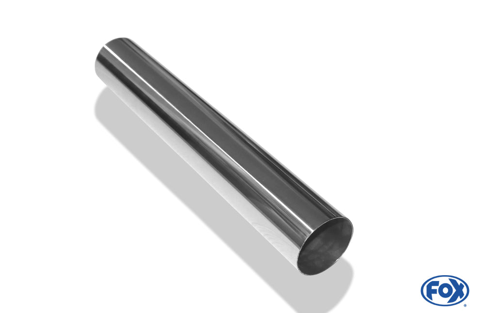 FOX Anschweißendrohr Typ 10 Ø 63 mm / Länge: 400 mm  - rund / uneingerollt / gerade / ohne Absorber