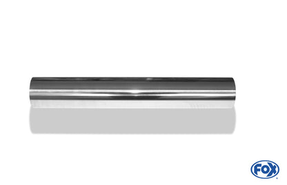 FOX Anschweißendrohr Typ 10 Ø 63 mm / Länge: 400 mm  - rund / uneingerollt / gerade / ohne Absorber