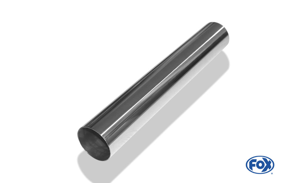 FOX Anschweißendrohr Typ 10 Ø 63 mm / Länge: 400 mm  - rund / uneingerollt / gerade / ohne Absorber