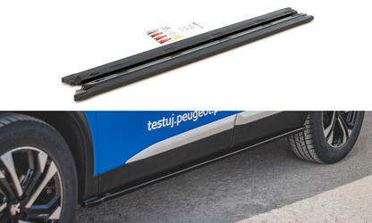 Seitenschweller Ansatz für Peugeot 2008 Mk2 Carbon Look