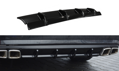 Diffusor Heck Ansatz für Mercedes E63 AMG W212  schwarz matt
