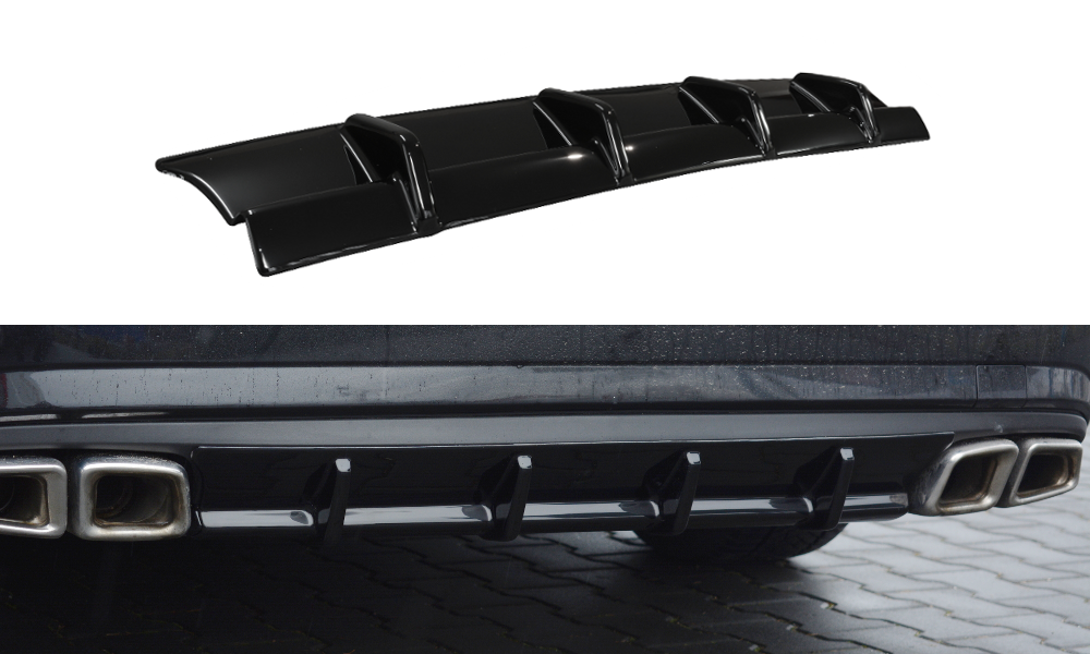 Diffusor Heck Ansatz für Mercedes E63 AMG W212  Carbon Look