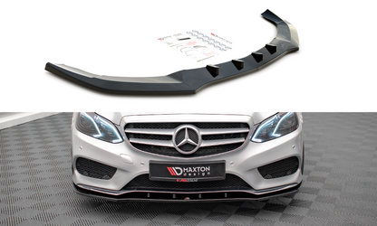 Front Ansatz V.1 für Mercedes-Benz E AMG-Line Limousine W212 Facelift schwarz matt