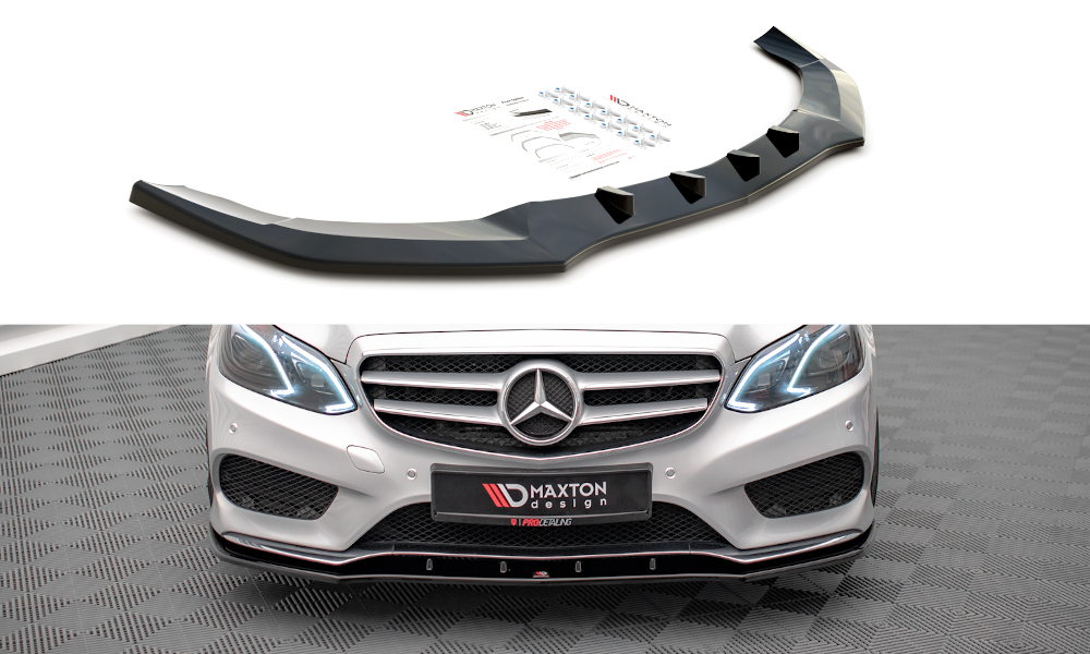 Front Ansatz V.1 für Mercedes-Benz E AMG-Line Limousine W212 Facelift Carbon Look