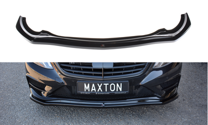 Front Ansatz V.1 für Mercedes S-KLASSE AMG-LINE W222 schwarz Hochglanz