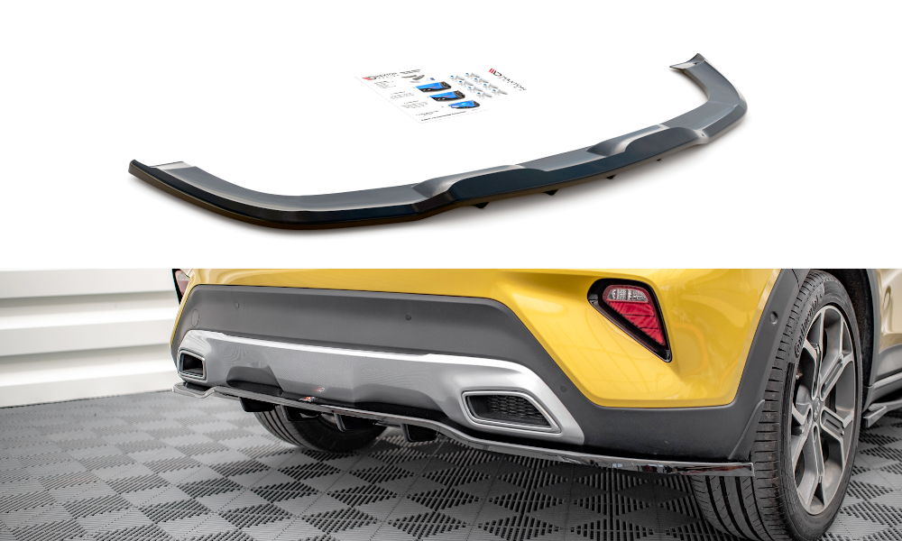 Mittlerer Diffusor Heck Ansatz DTM Look für Kia XCeed Mk1 Carbon Look