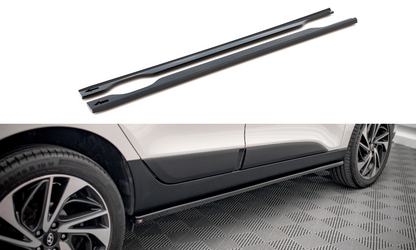 Seitenschweller Ansatz für Hyundai ix35 Mk1 schwarz matt