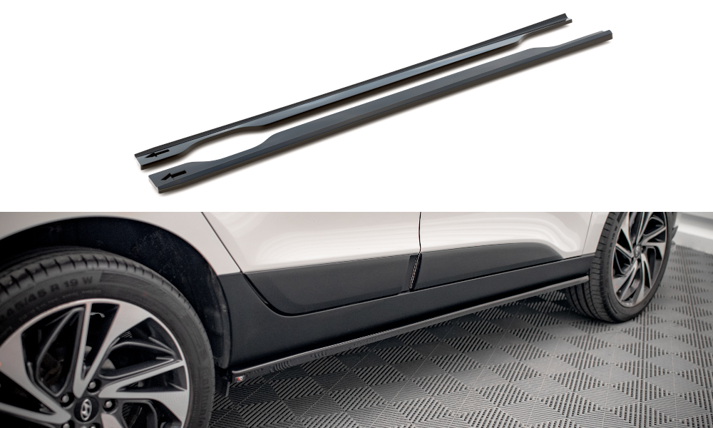 Seitenschweller Ansatz für Hyundai ix35 Mk1 Carbon Look
