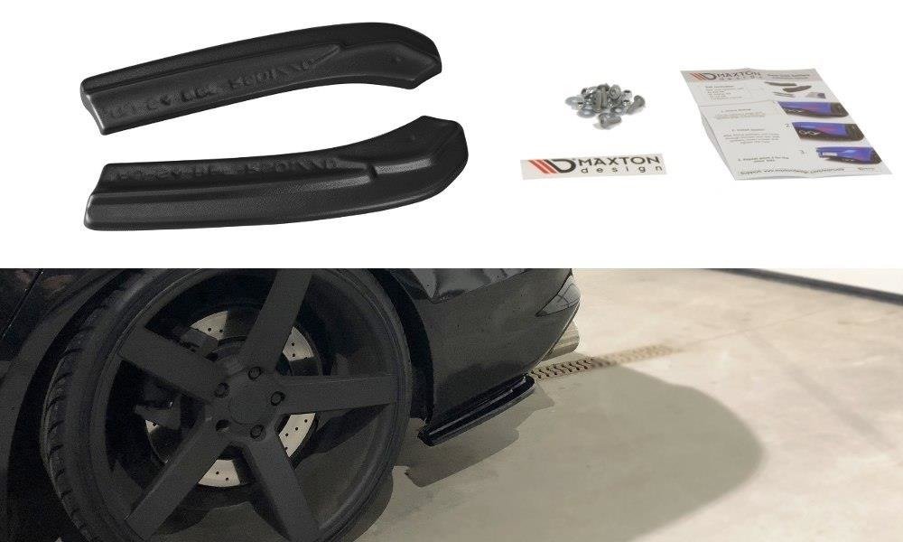 Heck Ansatz Flaps Diffusor für Audi S4 B8 FL schwarz matt