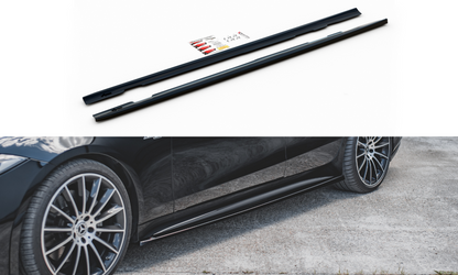 Seitenschweller Ansatz für Mercedes-Benz CLS AMG-Line / 53AMG C257 Carbon Look