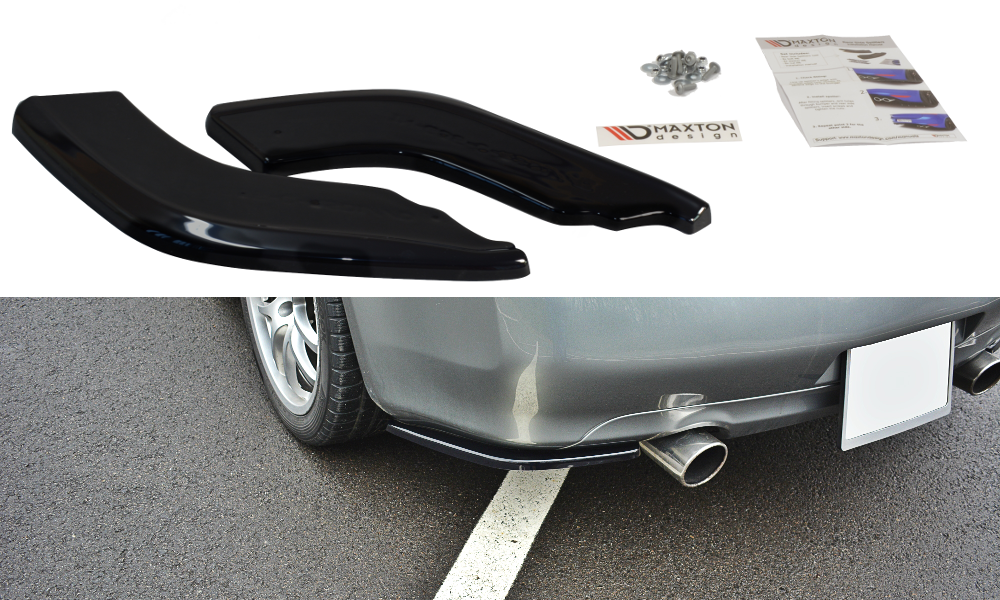 Heck Ansatz Flaps Diffusor für INFINITI G35 COUPE schwarz matt