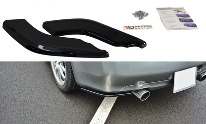 Heck Ansatz Flaps Diffusor für INFINITI G35 COUPE schwarz matt