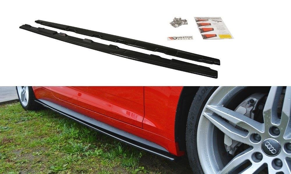 Seitenschweller Ansatz für Audi S5 / A5 S-Line F5 Coupe Carbon Look