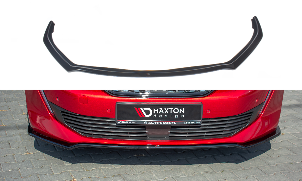 Front Ansatz V.1 für Peugeot 508 Mk2 schwarz Hochglanz