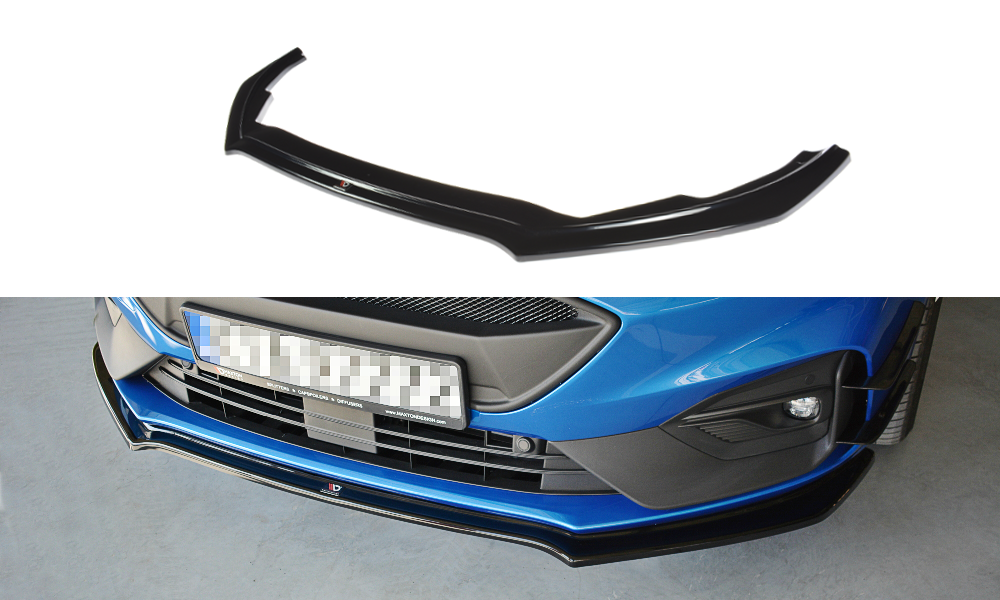 Front Ansatz V.1 für Ford Focus ST / ST-Line Mk4 schwarz Hochglanz