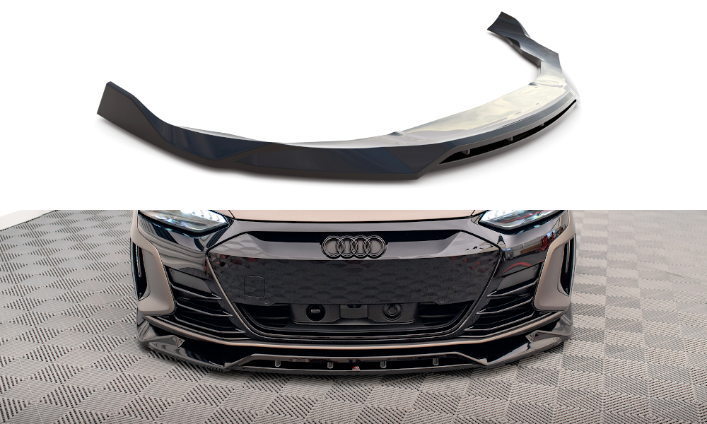 Front Ansatz V.2 für Audi e-Tron GT / RS GT Mk1 schwarz Hochglanz
