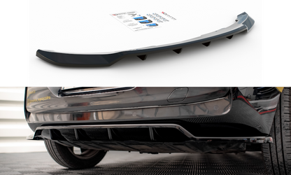 Mittlerer Diffusor Heck Ansatz DTM Look für BMW i3 Mk1 Facelift schwarz matt