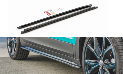 Seitenschweller Ansatz für Volkswagen T-Cross Carbon Look