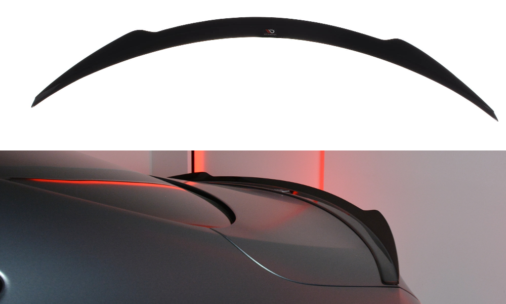 Spoiler CAP für MERCEDES- BENZ C-KLASSE W205 COUPE AMG-LINE schwarz matt