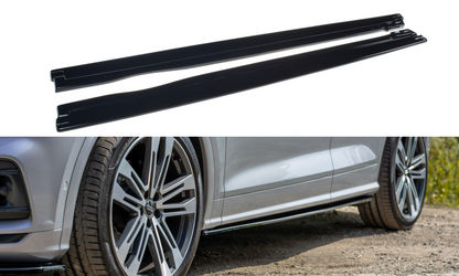 Seitenschweller Ansatz für Audi SQ5/Q5 S-line MkII Carbon Look