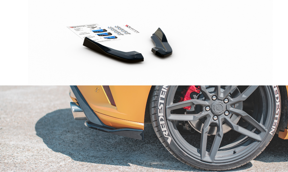 Heck Ansatz Flaps Diffusor V.2 für Ford Focus ST Mk4  schwarz matt