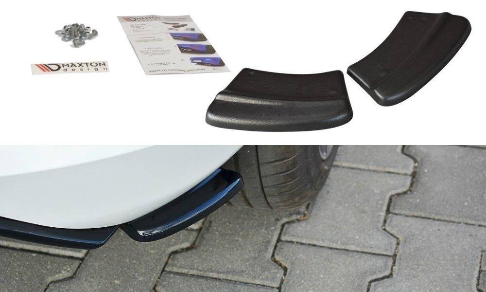 Heck Ansatz Flaps Diffusor V.1 für Ford Fiesta Mk8 ST-Line Carbon Look