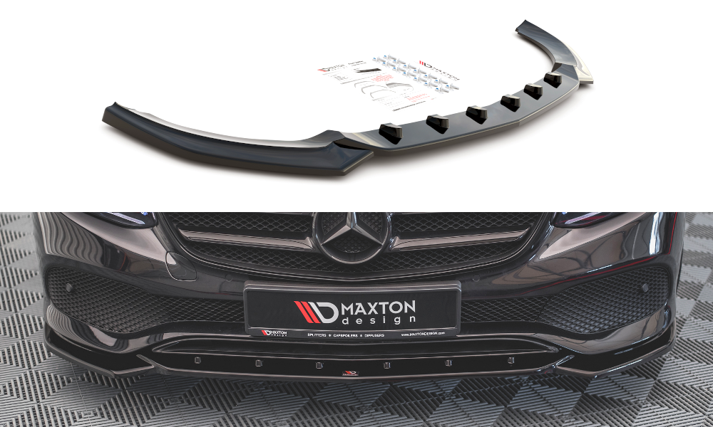 Front Ansatz für Mercedes-Benz E W213 schwarz Hochglanz