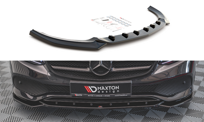 Front Ansatz für Mercedes-Benz E W213 schwarz Hochglanz