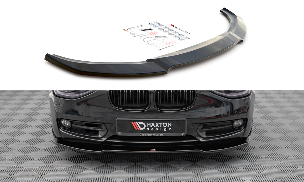 Front Ansatz V.1 für BMW 1er F20 schwarz matt