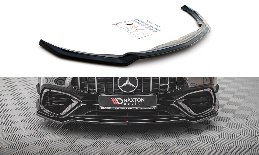 Front Ansatz V.3 für Mercedes-AMG CLA 45 Aero C118 schwarz matt