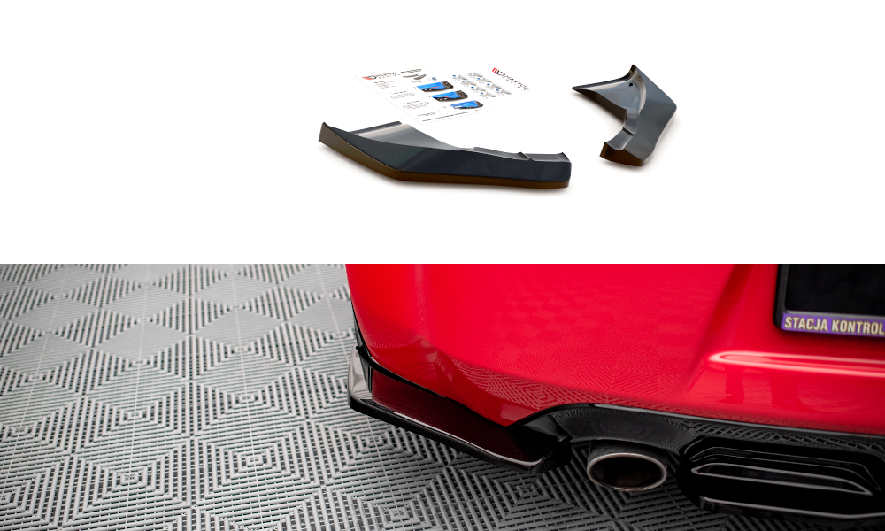 Heck Ansatz Flaps Diffusor V.2 für Nissan 370Z  schwarz matt