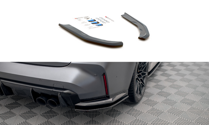 Heck Ansatz Flaps Diffusor V.1 für BMW M3 G80 Carbon Look