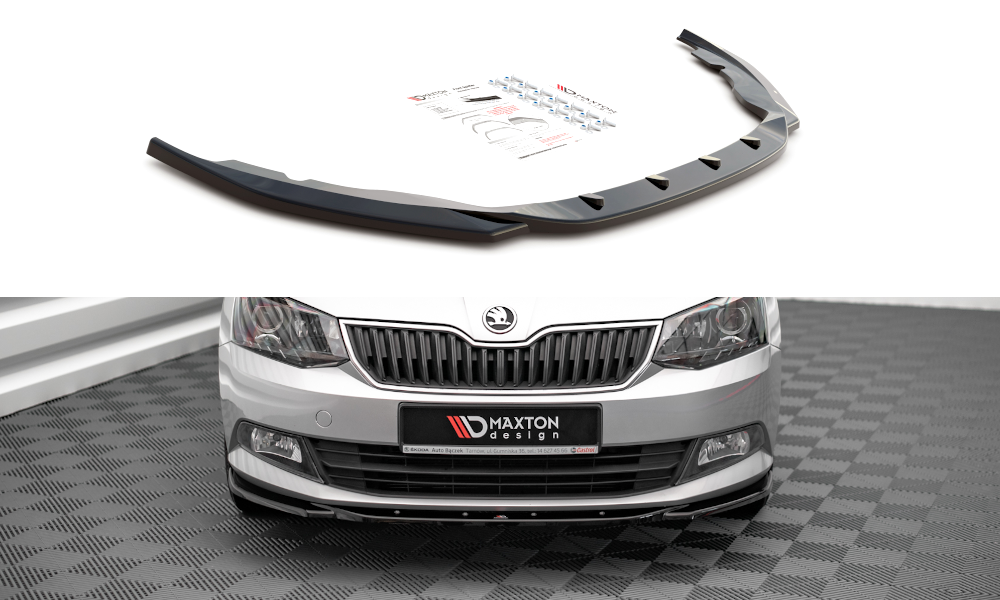 Front Ansatz V.2 für Skoda Fabia Mk3 schwarz matt