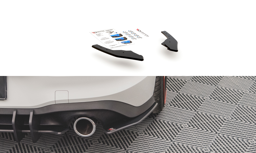 Robuste Racing Heck Ansatz Flaps Diffusor für Volkswagen Golf 8 GTI