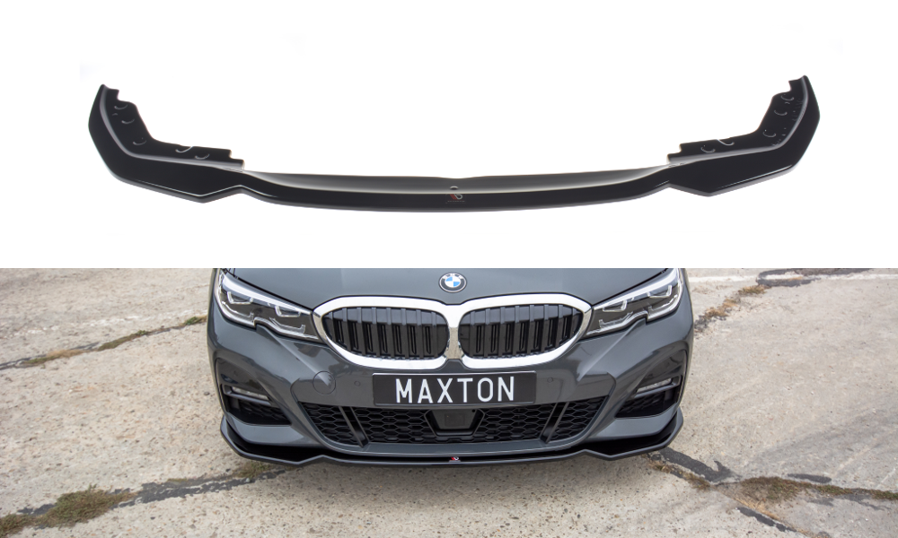 Front Ansatz V.2 für BMW 3er G20 M Paket schwarz Hochglanz
