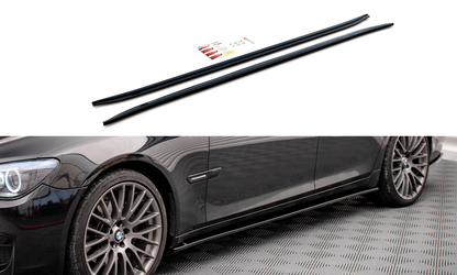 Seitenschweller Ansatz für BMW 7 M-Paket F01 schwarz matt