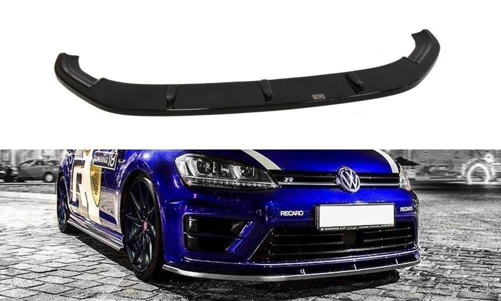 Front Ansatz V.1 für VW Golf 7 R / R-Line  schwarz Hochglanz