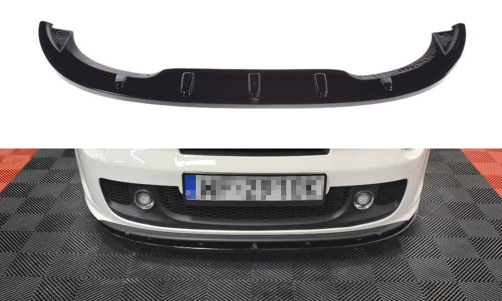 Front Ansatz für FIAT 500 ABARTH MK1 schwarz Hochglanz