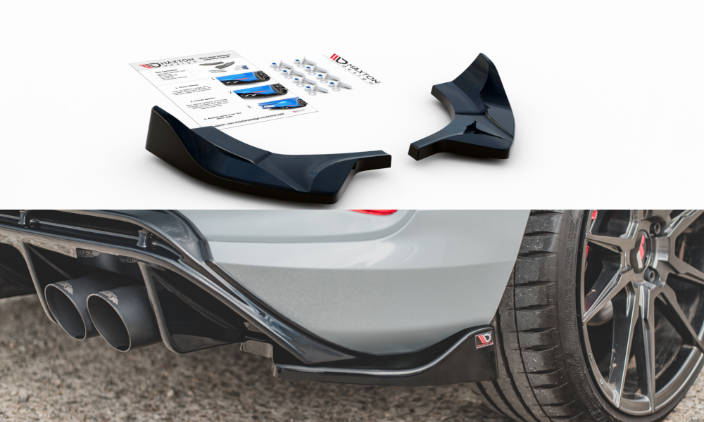 Heck Ansatz Flaps Diffusor V.2 für Ford FIesta Mk8 ST Carbon Look